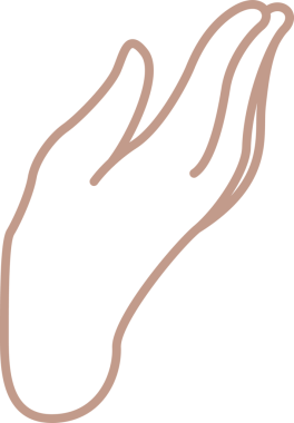 Soyut el ana hatları şeffaf tuval üzerinde düz tasarım içinde yüzüyor, şeftali çizgisi sanatını sergiliyor. Minimalist, çizgi sanatı, çağdaş, grafik tasarımı, refah, estetik, zarafet