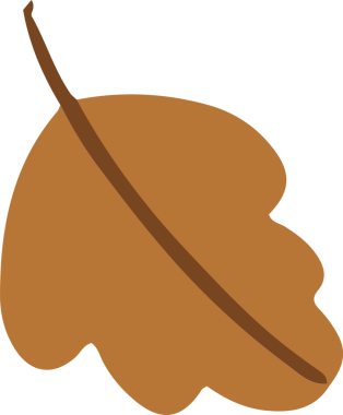 Düz stilize sonbahar yaprağı şeffaf arka planda süzülüyor. Düşük kesimli bıçak ve koyu göbek delikleri var. Doğa, botanik, illüstrasyon, grafik tasarım, mevsimsel, organik, minimalist