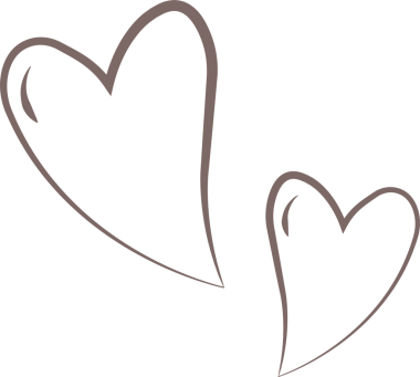 İki el çizimi kalp çizgisi şeffaf arka planda yüzüyor, kahverengi kalem darbelerini gösteriyor. Romantik, duygusal, minimalizm, taslak, çizim, sanatsal, içten