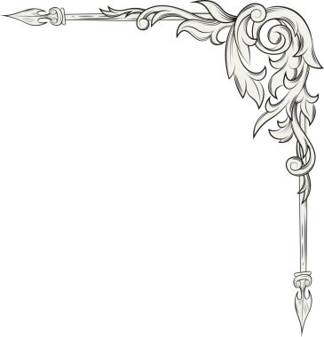 Saydam arkaplan kopyalama alanı üzerindeki yaprak motiflerini ve kaydırmaları gösteren dekoratif köşe süsü. Süslü, kaliteli, filigran, süslemeli, dekoratif, karmaşık, klasik