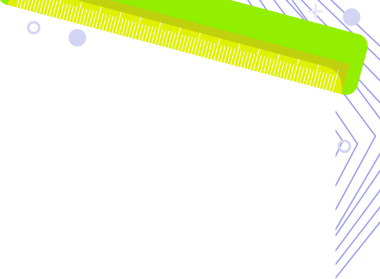 Düz tasarım kireç yeşil cetvel, şeffaf fon üzerinde devre izleri olan katmanlı şekiller gösteriyor. Ölçüm, teknoloji, yenilik, devre, bağlantı, modern, soyut