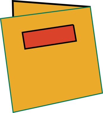 Üst üste binen yeşil kenarlı sarı şekilli düz vektör, şeffaf arkaplanda kırmızı çubuk. Soyut sanat, geometrik tasarım, modern minimalizm, dijital illüstrasyon, vektör grafikleri, yaratıcı kavram, görsel kompozisyon