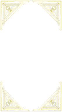 Geometrik sınır, altın köşe motifleri içeren şeffaf tuval üzerinde vektör sanatında gösteriliyor. Süslü, zarif, ayrıntılı, lüks, klasik, sanatsal, tasarım