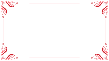 Süslü kırmızı çerçeve, köşelerde süslemeler, şeffaf arkaplan üzerindeki çubukları birleştirme, kopyalama alanı içeriyor. Tasarım, dekorasyon, zarafet, mahsul, gösteriş, süsleme, süsleme