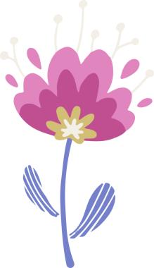 Şekillendirilmiş çiçek şeffaf tuval üzerinde yüzüyor, yaprakları, polenleri, mastırı, sapı, yaprakları gösteriyor. Botanik, çiçek, vektör, dekoratif, doğa, canlı, organik