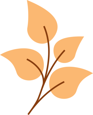 Branch, şeffaf kalp yapraklarıyla kahverengi saplı, şeffaf arka planda gösteriliyor. Botanik, doğa, illüstrasyon, minimalist, dekoratif, organik, tasarım