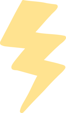 Stilize edilmiş sarı yıldırım simgesi, şeffaf arkaplan ile düz tasarım içinde yüzüyor. Enerji, titreşim, dinamik, teknoloji, grafik, ikonografi, vektör