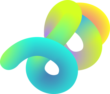 İç içe geçen 3D görüntüleme, şeffaf arkaplanda şerit benzeri torus döngüleri gösteriyor. Modern, soyut, akıcı, canlı, geometrik, dijital, sanatsal