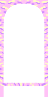 Düz dizayn, şeffaf arkaplanda pastel zebra şeritli iki kemerli çerçeve gösteriyor. Minimalist, soyut, geometrik, dekoratif, modern, resimsel, pastel