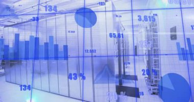 % 1 saniyelik çizgi canlandırma çubuğundan başlayarak üst üste bindirme verileri gösterirken% güncelleniyor. Teknoloji, veri, analitik, dijital, ağ, siber güvenlik, altyapı