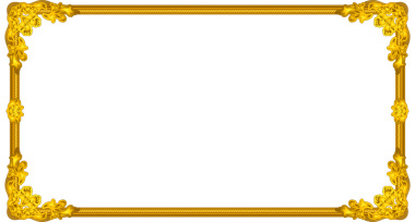 Dekoratif dikdörtgen çerçeve şeffaf arkaplanda süzülüyor barok parşömenleri gösteriyor, kopyalama alanı. Barok, dekoratif, lüks, klasik, işçilik, zarafet, iç mekan.