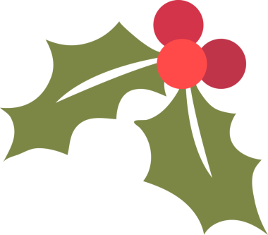 Holly filizinde zeytin yeşili yapraklar, düz dizayn kırmızı böğürtlen ve şeffaf arkaplan sergileniyor. Botanik, doğa, dekorasyon, vektör, mevsimlik, şenlik, grafik