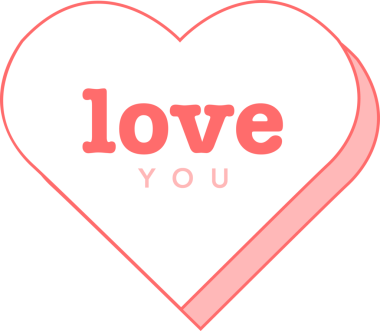 Düz tasarım kalp şeffaf arka planda, mercan hatları, pembe gölgeler, aşk ve sen. Romantik, sevgi, minimalizm, vektör, grafik, illüstrasyon, birlik