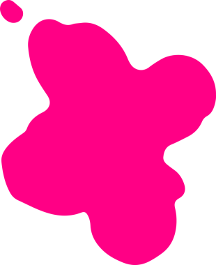 Soyut pembe boya damlası düz dizayn tarzında şeffaf arka planda yüzüyor. Avangart, enerjik, minimalist, akıcı, çağdaş, sanatsal, organik