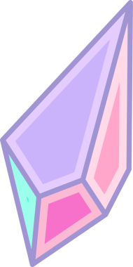 Stilize kristal, saydam arkaplan üzerinde pastel çokgen yüzeyleri olan düz bir dizayn içinde parlıyor. Geometrik, değerli taş, çokgen, pastel, soyut, minimalist, dijital sanat