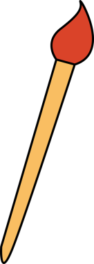 Düz tasarım boya fırçası, sarı saplı, kırmızı kıllı şeffaf arka planda duruyor. Sanat, zanaat, yaratıcılık, tasarım, illüstrasyon, sanatsal, minimalizm