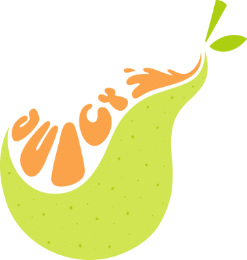 Soyut sıçrama, yaprakları, turuncu damlacıkları ve şeffaf armut şeklindedir. Soyut, akışkan, organik, canlı, minimal, çevre dostu, botanik