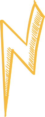 Stilize edilmiş sarı zigzag cıvata, el kapağı gölgeli şeffaf bir arka planda yüzüyor. Soyut, geometrik, minimalist, simge, tasarım, vektör, enerji