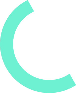 Turkuaz yay segmenti, kısmi halkayı gösteren şeffaf arkaplan üzerinde vektör biçimi oluşturmaktadır. Çember, geometrik, minimalist, modern, soyut, tasarım, gösterge