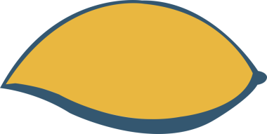 Düz stil organik form, sarı dolgu ve koyu mavi dış hatlarıyla şeffaf bir zemin üzerinde yüzüyor. Soyut, minimalizm, grafik tasarım, markalaşma, çizim, modern, canlı