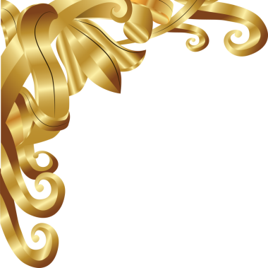 Gösterişli altın renginde, eğimli, düz dizaynlı yaprak kıvrımları temiz zemin üzerinde sergileniyor. Dekoratif, lüks, dekoratif, metalik, sanatsal yenilik, klasik, zarif