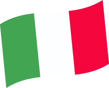 Düz dizayn İtalyan bayrağı, şeffaf arka planda yeşil beyaz kırmızı çizgilerle dalgalanıyor. Vatansever, ulusal sembol, pankart, kültürel, amblem, grafik tasarım, vektör