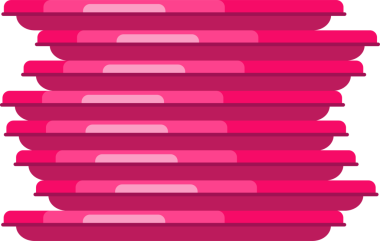 Soyut pembe ofset yuvarlak dikdörtgenler şeffaf arkaplanda, düz tasarım içinde açılıyorlar. Minimalist, geometrik, modern, vektör, tasarım, model, kavramsal