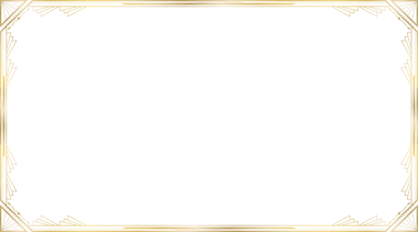 Art deco tarzı altın çerçeve kenarı, şeffaf arkaplan ile vektör illüstrasyonunda gösteriliyor. Süslü, klasik, lüks, geometrik, zarif, dekoratif, simetrik