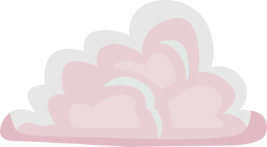 Şeffaf arkaplanda yüzen pastel bulutlar düz tasarımda katmanlanmış yumuşak lobları gösteriyor. Fantezi, kaprisli, minimalizm, dijital sanat, illüstrasyon, şirin, yumuşak