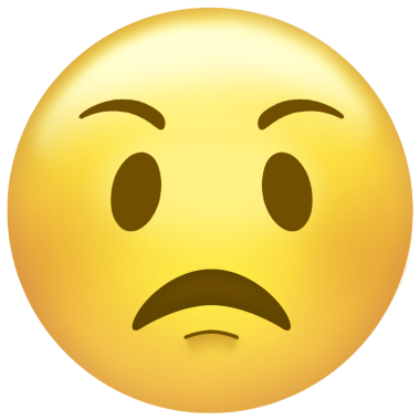 Stilize edilmiş sarı emoji yüzü, düz dizayn ve şeffaf arkaplan içinde şaşkın bir ifade sergiliyor. Emoji, ifade, düz tasarım, vektör, iletişim, dijital simge, ifade