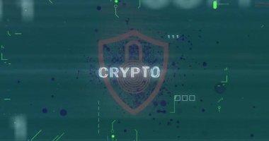 Güvenlik için neon devreler ve parçalar içeri doğru akarken kırmızı asma kilit kalkanının arızalanması üzerine. Siber güvenlik, dijital, fütürist, teknoloji, yenilik, güvenlik, şifreleme