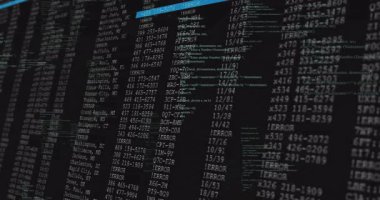 Yüzen C + + parçacıkları başlatılan tablo, analiz için hata satırları arasında hareket eden vurgu çubuğunu ortaya çıkarır. Programlama, veri görselleştirme, kullanıcı arayüzü, yazılım geliştirme, kod analizi, siber güvenlik, bilgi teknolojisi