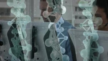 Gelen çağrı var, iş çağrı merkezi ajanları, moleküler kaplama ile destek aramaları yapıyorlar. Müşteri hizmetleri, profesyonel, teknoloji, dijital, iletişim, modern, takım çalışması