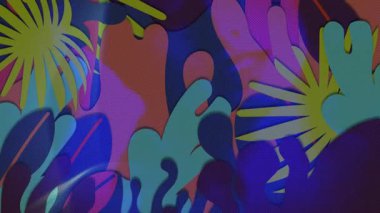 Dijital tasarım için yükle başlayan soyut şekiller yüzün etrafında yükselen dumanla birlikte. Gerçeküstü, canlı, akıcı, dinamik, organik, modern, ruhani