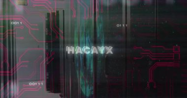 Soluk mavi-yeşil girdap sunucu raflarında arızalanmaya başladı, devreler eklendi, hacklenmiş metin oluşturuldu. Siber güvenlik, dijital, teknoloji, gelecek, güvenlik, ağ, zeka