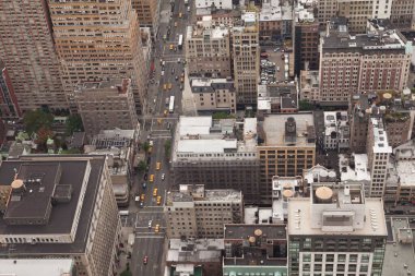 New York 'un yüksek açılı manzarası