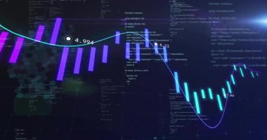 Fırlatma şamdanları ortaya çıktıktan sonra yükselmeden önce düşüşü gösteren deniz mavisi çizgisi olarak küçülüyor. Dijital, analitik, fütüristik, teknolojik, veri, görselleştirme, soyut