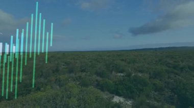 Pastel çizgilerin eğilimleri görselleştirdiği bir saniyelik saydam çubuklarda grafik oluşturmak için yükseliyor. Soyut, veri, görselleştirme, analitik, bilgi, dijital, çağdaş