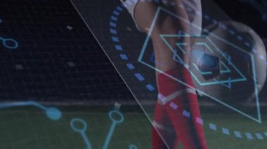 Profesyonel futbolcuların analitik analizlerle hokkabazlık yaparak attığı ayak kapanı topu hassasiyeti gösteriyor. Sporcu, spor, hareket, rekabet, teknoloji, performans, eğitim