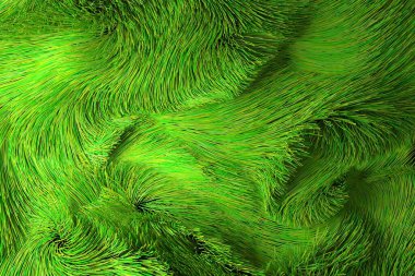 Yeşil fiber optik lambanın tam çerçeve görüntüsü