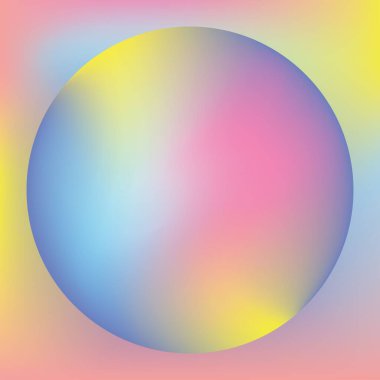 Renkli arkaplanda fotokopi uzayı ile daire resmi. Renk, şablon ve iletişim konsepti dijital olarak oluşturuldu.