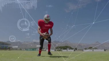 Futbolcunun çimlere tekme atması dijital performans ölçümlerinin ortaya çıkmasına neden oluyor. Sporcu, spor, yarışma, aksiyon, açık hava, dinamik, enerjik