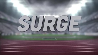 Stadyum pistinde dönen 3D SURGE metni projektörlerin altında kaybolan derinliğin açığa çıkmasıyla tetiklendi. Dinamik, modern, enerjik, endüstriyel, canlı, hareketli, yenilikçi