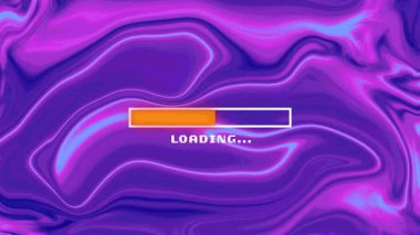 Çubuğu doldurmaya başlarken arka plan logosu arızalı tünel oluşumu Coin Rush 'ı ortaya çıkarıyor. Dijital, soyut, enerjik, fütürist, dinamik, yenilik, teknoloji