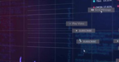 Gösterge paneli açılıyor, solgunluk grafiği oluşturuluyor, abonelik bildirimleri oluşturuluyor, ölçümleri gösteren grafikler çiziliyor. Teknoloji, gösterge paneli, veri, arayüz, analiz, görselleştirme, dijital