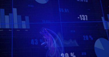 Renkli kurdeleler yukarı doğru kıvrılırken grafikler yenileniyor. Veri, analitik, görselleştirme, teknoloji, gösterge paneli, istatistik, bilgi