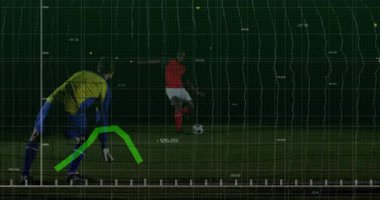 Saldırgan ağırlık değiştiriyor, skor yapmak için bacağını çekiyor bu da kaleci dalgıcı olarak sporda artışa neden oluyor. Spor, analitik, rekabet, kesinlik, çeviklik, performans, strateji