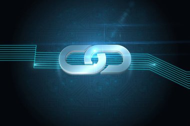 teknik arka plan bilgi işlem simgesini