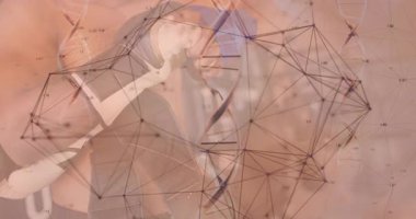 Eğitmen odak eldiveni yerleştirdi boksör boksörleri fırlattı fitness ağı takip hareketini kapladı. Sporcu, fitness, digital, spor, eğitim, görselleştirme, güç