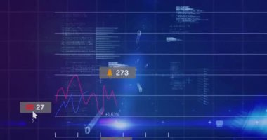 Kod yüklemesinden, gösterge paneli animasyonlarından sonra, çarpışma için nabız ve güncelleme sosyal metrikleri. Teknoloji, analitik, görselleştirme, gösterge paneli, yenilik, veri, arayüz